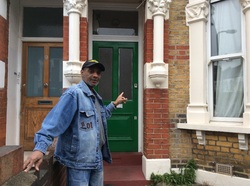 Ernest shows where he lived